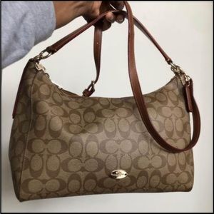 Coach Monogram Crossbody Saddle Bag